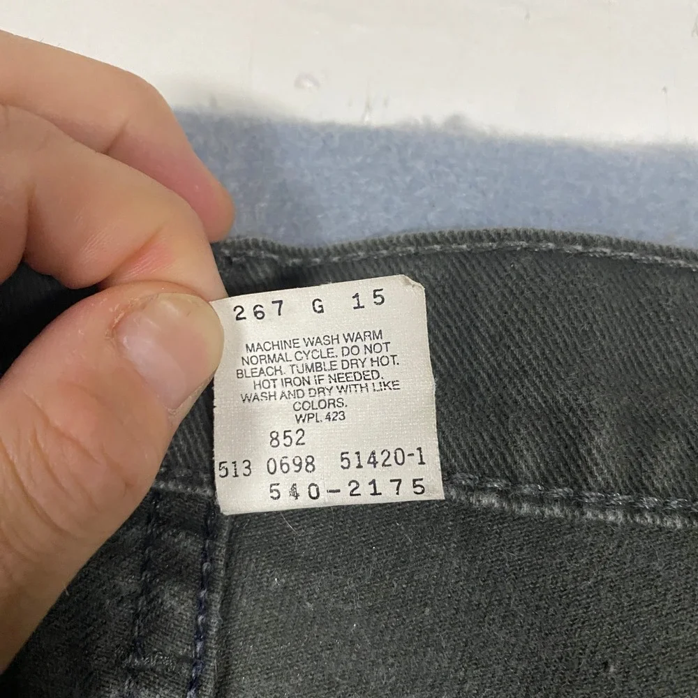Vintage Levi's 540 Relaxed Fit Jeans Mens 38x34 Olive Green Brown Tab USA Made